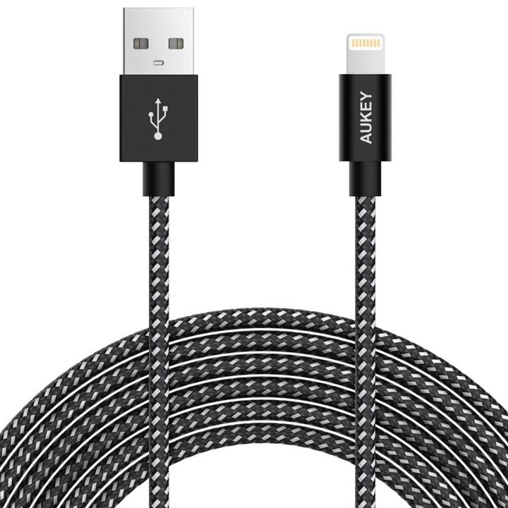 کابل تبدیل USB به لایتنینگ آکی مدل CB-042 طول 2 متر Aukey CB-042 USB To Lightning Cable 2m